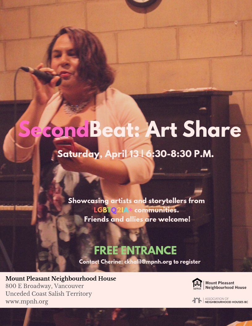 A poster featuring an image of a person holding a cell phone and singing into a microphone, in front of a piano.